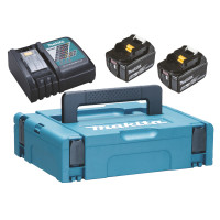 Makita Lādēšanas komplekts Makita 197624-2, 18V, 2XBL1850B, DC18RC, MAKPAC