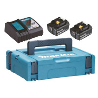 Makita Lādēšanas komplekts Makita 198116-4, 18V, 2XBL1860B, DC18RC, MAKPAC