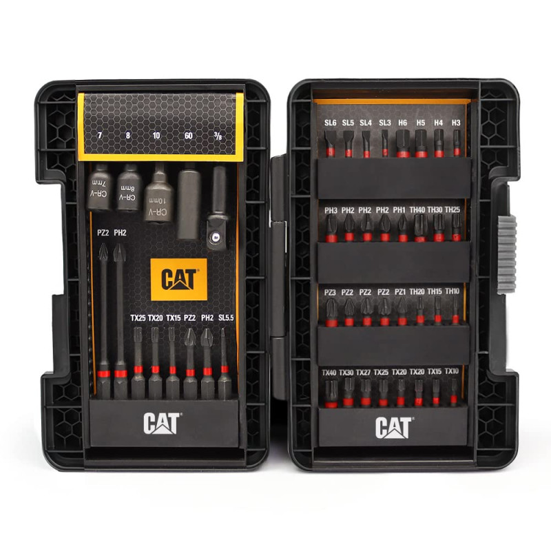 CAT DA01902 skrūvēšanas uzgaļu un muciņu kpl