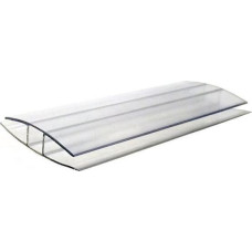 Savienojuma profils polikarbonāta loksnēm PC-H 8-10 mm, 6m;
