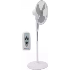 Dedra-Exim Gridas ventilators, balts, 45 W, 3 atruma iestatijumi, aizsargs no metala sieta, vadams ar pulti, taimeris