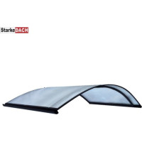 Jumtiņš STARKEDACH R-160, Tumši pelēks, 160x100x35cm;