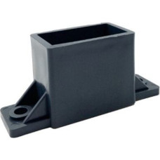 Horizontālā profila PVC turētājs 20x40 mm, pelēks