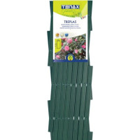 TREPLAS Dekoratīvs paplašināms plastmasas režģis, zaļš 1,00 x 1 m