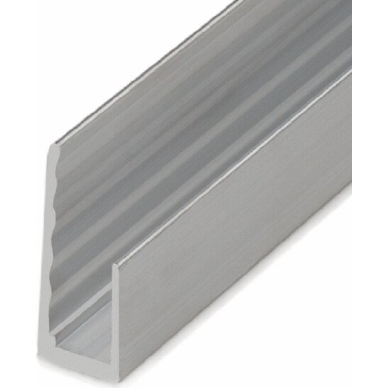 Alumīnija nobeiguma profils ALU-U 6mm polikarbonāta loksnēm, 2100mm