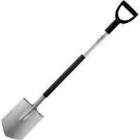 Dedra-Exim Asa lapsta metala spals, D-veida formas plastmasas rokturis, 122cm