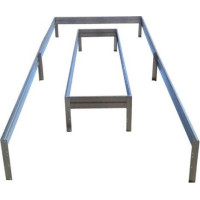 Paaugstinātā dārza dobe Klasika Garden 1500x500x100mm, cinkota;