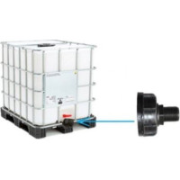 Laistīšanas komplekta pievienošana IBC tvertnei 60 mm x 3/4
