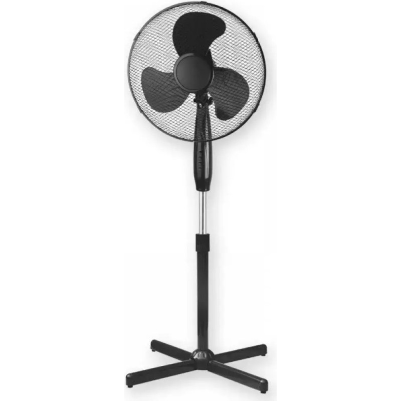 Dedra-Exim Gridas ventilators, 16”, melns, 45 W