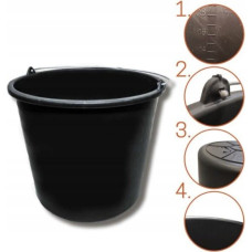 Plastmasas spainis 20 L, melns