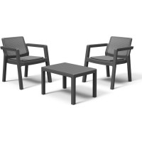 Āra mēbeļu komplekts KETER EMILY BALCONY SET, pelēks