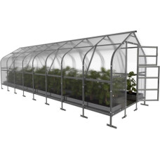 Siltumnīca KLASIKA DROP 2,5x8m ar 4mm polikarbonāta pārklājumu; 4779037494125