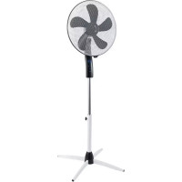 Dedra-Exim Gridas ventilators, 16”, melns-balts, ar pulti