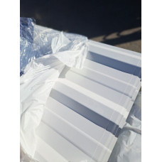 Metāla segums T18 E trapecveida, 0,37mm 2500x980mm PS RAL9010 (Balts)