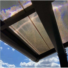 Profilētā polikarbonāta jumta loksnes DIAMOND TILE EFFECT 2,8 mm 0,954x2m, bronza