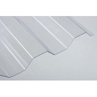 Profilētā loksne PVC TRAPEZ, 0.90x2.00m, caurspīdīga;