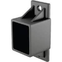 Horizontālā profila PVC turētājs 20x40 mm, melns