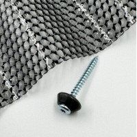 Stiprinājuma skrūves kokam ar starpliku (pelēku) MK PC DIAMONDS 5x50mm, 50 gab/iepak.