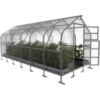 Siltumnīca KLASIKA DROP 2,5x6m ar 4mm polikarbonāta pārklājumu; 4779037494095