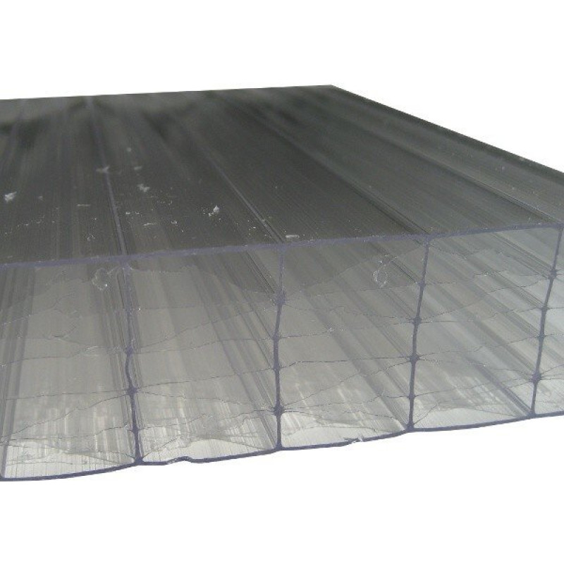 Šūnu polikarbonāts 32mm caurspīdīgs 6000x1200mm