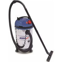 Puteklu sucejs, 1400 W, tvertne 30 l, terauds, ligzda elektroinstrumentiem, pušanas funkcija, HEPA filtrs, šlutene 1,5 m, barošanas vads 4,5 m