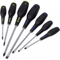 Skruvgriežu komplekts, 7 gab., SL 5 x 75, SL 5 x 100, SL 6 x 125, SL 8 x 150, PH 1 x 75, PH 2 x 100, PH 3 x 150