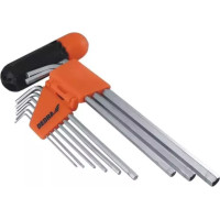 Seškanšu atslegas CrV, 1,5–10 mm, 9 gab. supergari, mainams rokturis