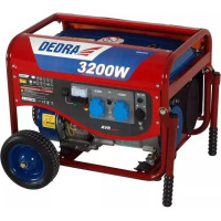 Elektrogenerators, jauda 2,8 kW, maks. 3,2 kW, AVR, 2 x 220 V ligzda, 1 x 12 V ligzda, 8,3 A, riteni, vara tinums