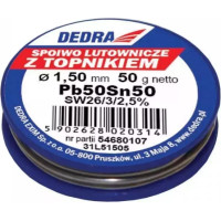 Lodalva ar kusni, 50 % SN, Pb50Sn50, 1,5 MM, 50 G