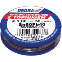 Lodalva ar kusni, 60 % SN, Pb60Pb40, 1,0 MM, 50 G