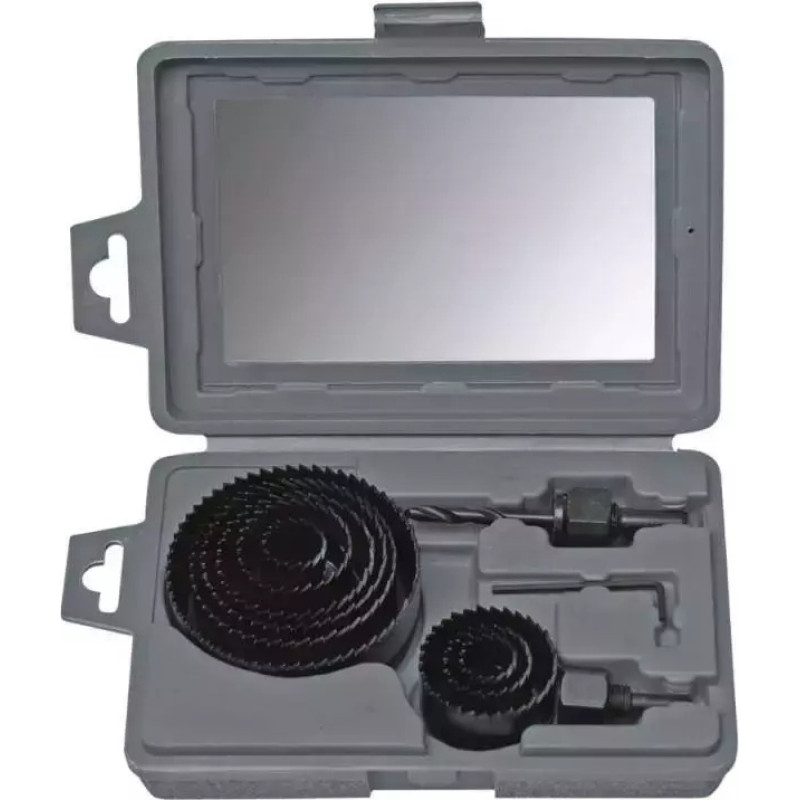 Caurumzagu komplekts kokam, 9 gab., 19–82 mm