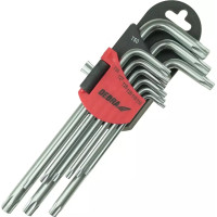 Garas torx atslegas T10-T50 kompl. 9 gab. CrV
