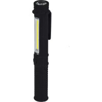 Lampa, 1,5 W LED COB + 1 W LED, pen, 150 lumeni, magnets, ar baterijam