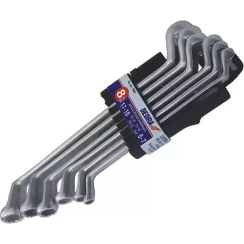 Radzinatslegas CrV, izliektas, 6–7, 8–9, 10–11, 12–13, 14–15, 16–17, 18–19, 20–22 mm, 8 gab.