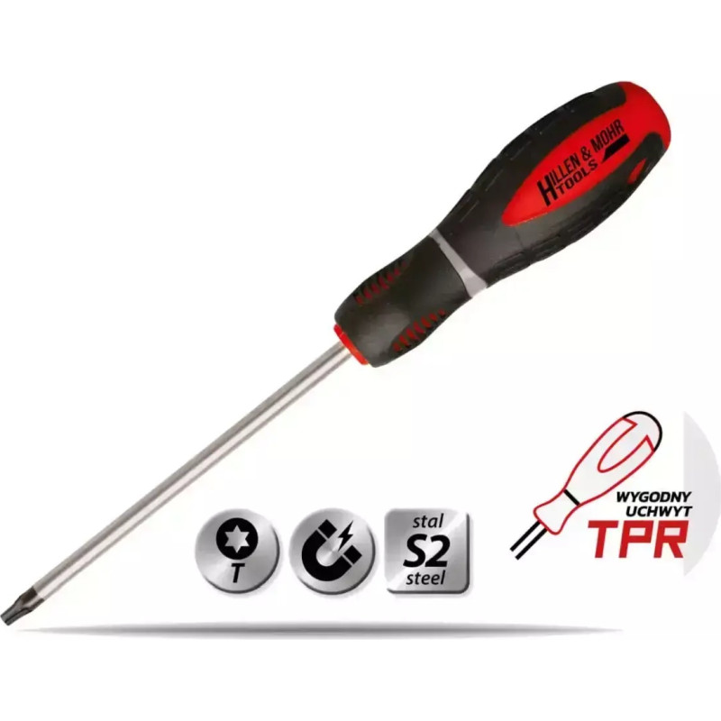Skruvgriezis Torx T15x100mm,teraudsS2,3-materialu rokturis