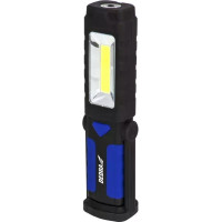 Lampa, 3 W LED COB + 1 W LED, 200 lumeni, garena ar pamatni, magnets, ar baterijam