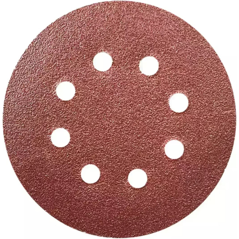 Slippapira diski ar caurumiem, 5 gab., gradacija 80#, mikroaku stiprinajums (Velcro), diam. 125 mm
