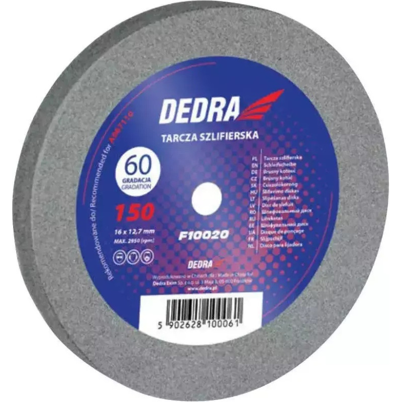 Slipešanas disks 150x16x12.7mm, gradacija 60, #A067110
