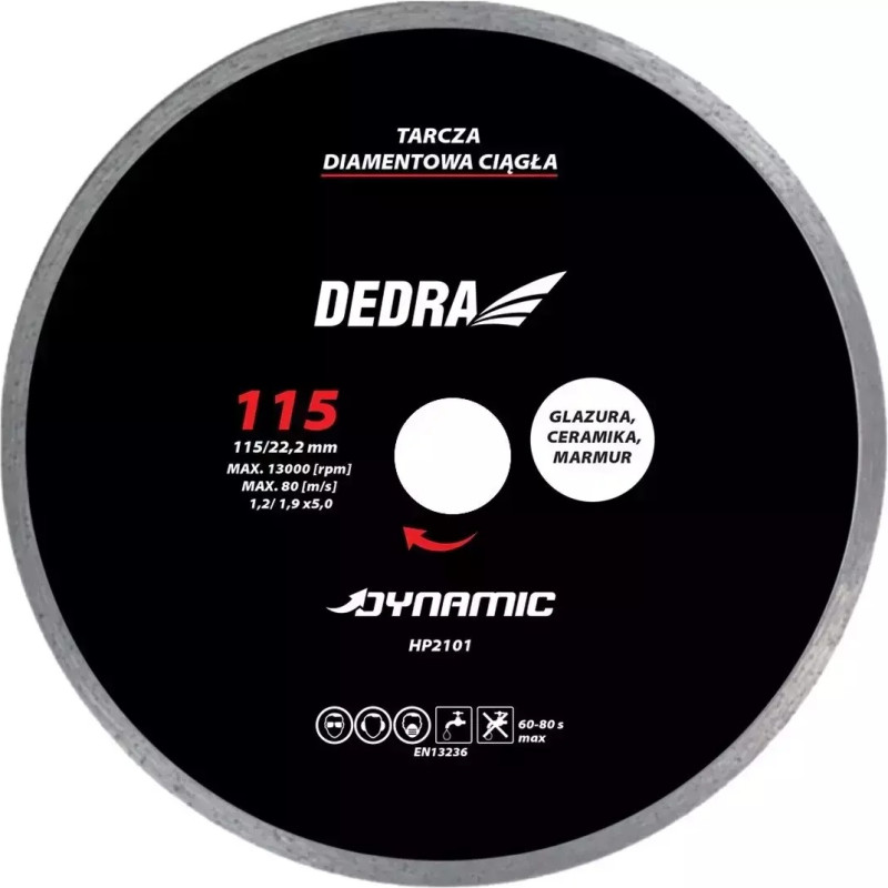 Dimanta nepartraukts disks 250x25,4mm