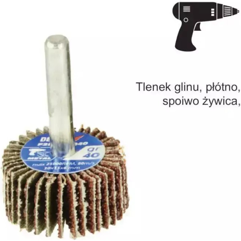 Stiena slipešanas disks 30x15x6mm, gr120