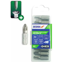 Skruvgriežu uzgali Pozidirv PZ2x25mm, 10gab. plast. karba