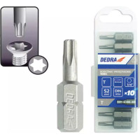 Skruvgriežu uzgali Torx T27x25mm,10gab. plast. karba