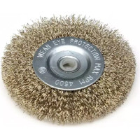 Diskveida stieplu suka ar misina parklajumu, 100mm, cauruma diametrs 12.7mm