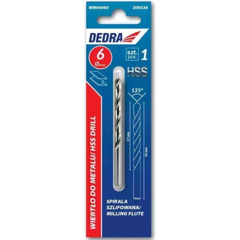 Urbis metalam, 2 gab., HSS, DIN338, 4,5x70mm