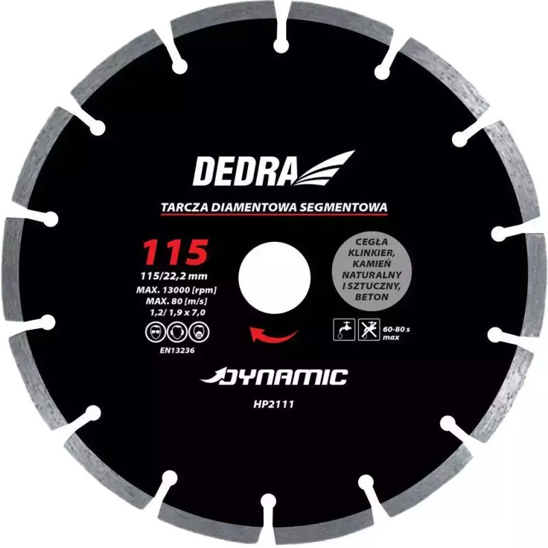 Dimanta slipešanas disks Segmenta 300/25,4mm Dynamic
