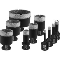 Dimanta kronurbju komplekts 6,8,10,12,20,28,35,40,45,68mm, urbju vadikla