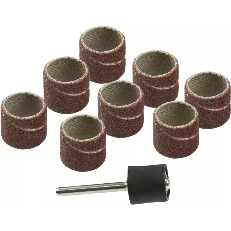 Slipešanas lente 12,7 mm, K60, K120, komplekta 9 gab., (8+1 stienis 3,2 mm)