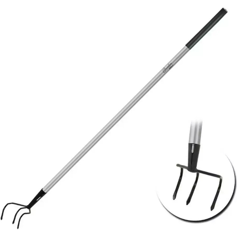 Darza trijžuburis uz caurules 128cm