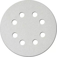 Abrazivie diski balti 180 mm, gradacija 80, Velcro, 5 gab.