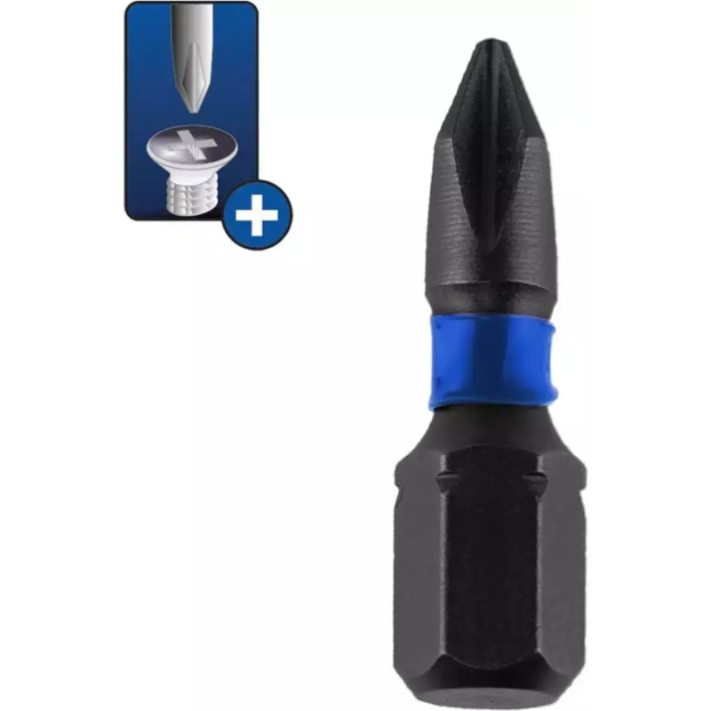 Triecienskruvgriežu uzgali Phillips PH3x25mm,2 gab